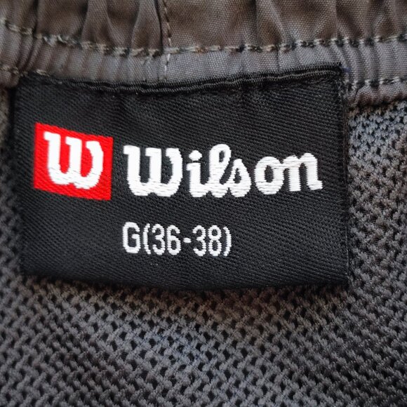 Wilson active wear tennis shorts men's size L grey with embroidered brand logo - Picture 4 of 11